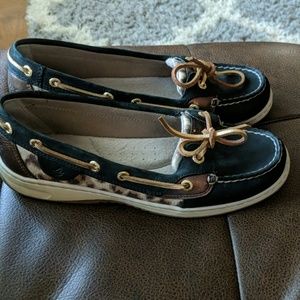 Sperry Top Sider Leopard Print Boat Shoe